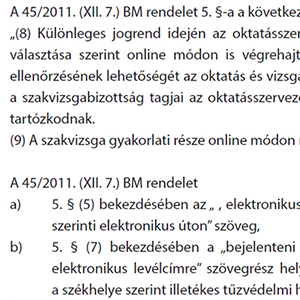 Online tűzvédelmi szakvizsga különleges jogrendben