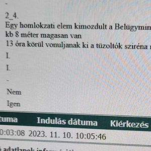 Szirénáztak a tűzoltók a Belügyminisztériumhoz