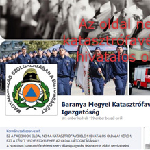 Nem hivatalos anyázás a katasztrófavédelemtől