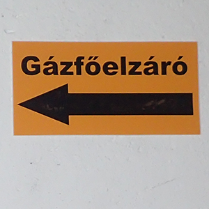 Útbaigazítás a gázfőelzáróhoz