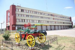 Kocsifecskendő a tűzoltóságnál Pécsett