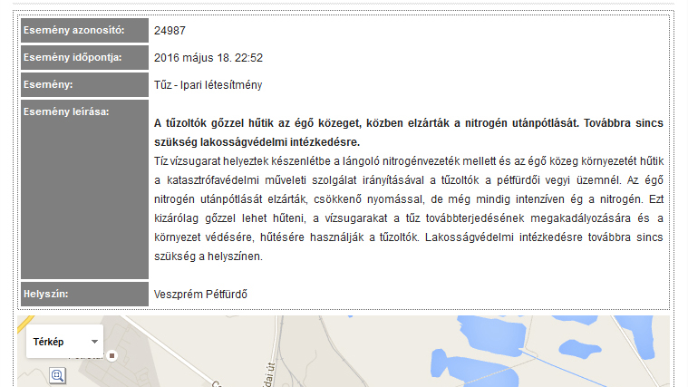 Eseménytérkép a katasztrófavédelem honlapján Kommunikációs munkatárs az Országos Katasztrófavédelmi Főigazgatóságon