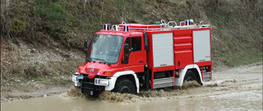 Mercedes-Benz Unimog (Fotó: Hesztia Tűzvédelmi és Biztonságtechnikai Kft.)