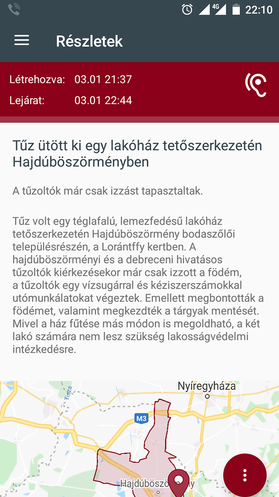 Veszélyhelyzeti Értesítési Szolgáltatás