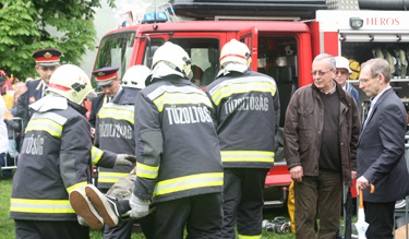 Tűzoltót már látott Bakondi György (Fotó: Kis-Guczi Péter)